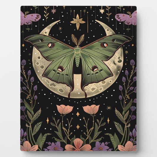 ゴシック様式の夜空イラストレーション フォトプラーク (正面)