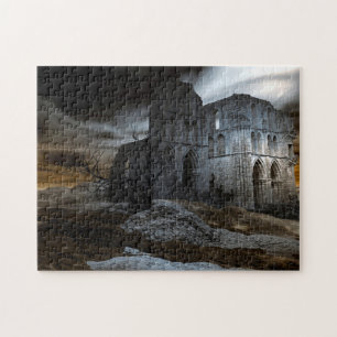 ゴシック様式の大聖堂のムーディース廃墟 ジグソーパズル