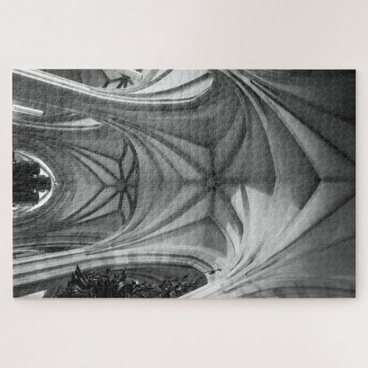 ゴシック様式の大聖堂の天井 ジグソーパズル (横)