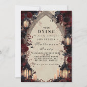 ゴシック様式の大聖堂アーチハロウィーンお祝い 招待状 (正面)