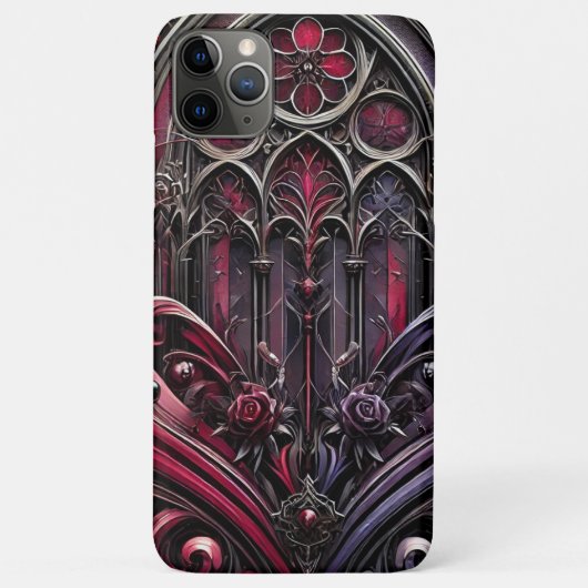 ゴシック様式の大聖堂バラ電話ケース Case-Mate iPhoneケース (裏面)