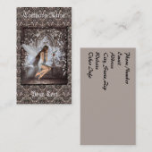 ゴシック様式の天使とハト 名刺 (正面/裏面)