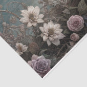 ゴシック様式の天使のための花#6 - Decopage - 薄葉紙 (詳細)