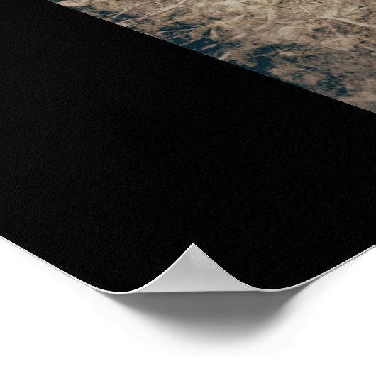 ゴシック様式の天使ヴィンテージ素朴な暗信じ色芸術 ポスター (角)