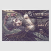 ゴシック様式の天使:シャンタル – デコページ –  薄葉紙 (正面)