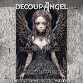 ゴシック様式の天使：ソフィア – デコページ –  薄葉紙