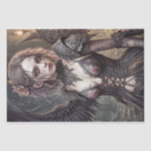 ゴシック様式の天使:ミッシェル – デコページ –  薄葉紙 (正面)