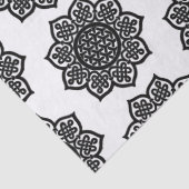 ゴシック様式の太陽白黒ケルト結び目模様 薄葉紙 (詳細)