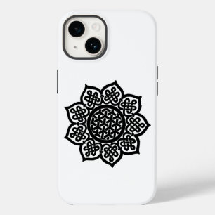 ゴシック様式の太陽白黒ケルト結び目模様 Case-Mate iPhone 14ケース