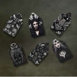 ゴシック様式の女の子のスクラップブックエフェメララベル