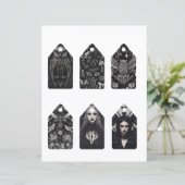 ゴシック様式の女の子のスクラップブックエフェメララベル (スタンド正面)