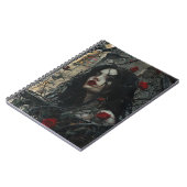 ゴシック様式の女性オンキャッスルバルコニー ノートブック (左側)