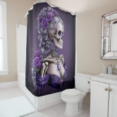 ゴシック様式の女性骨格 シャワーカーテン (インサイチュ)