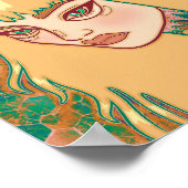 ゴシック様式の女性 ポスター (角)