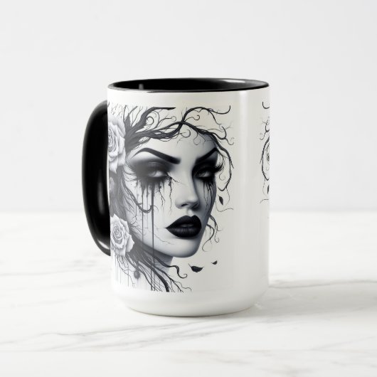 ゴシック様式の女性 マグカップ (正面左)