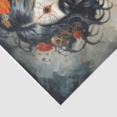 ゴシック様式の女神サンタ・ミュエルテ – デコページ – 薄葉紙 (詳細)