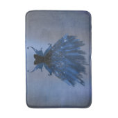 ゴシック様式の妖精のネイビーガウン | 深いコバルトブルーシェン バスマット (正面縦)