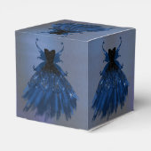 ゴシック様式の妖精のネイビーガウン | 深いコバルトブルーシェン フェイバーボックス (裏面サイド)