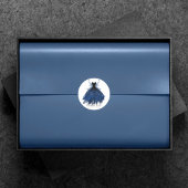 ゴシック様式の妖精のネイビーガウン | 深いブルーシェンサンキューホテル ラウンドシール