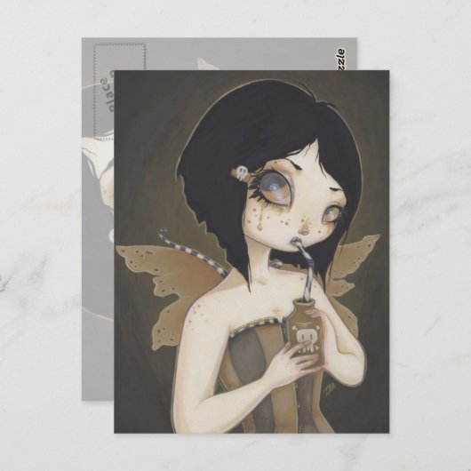 ゴシック様式の妖精の毒ファンタジーの絵葉書 ポストカード (正面/裏面)