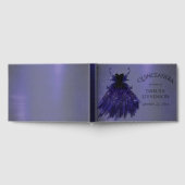 ゴシック様式の妖精の藍色 | 深い王室のパープルシェン ゲストブック (全面)