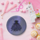 ゴシック様式の妖精の藍色 | 深い王室のパープルシェン ペーパープレート (パーティー)