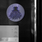 ゴシック様式の妖精の藍色 | 深い王室のパープルシェン マグネット