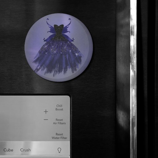 ゴシック様式の妖精の藍色 | 深い王室のパープルシェン マグネット