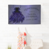 ゴシック様式の妖精の藍色 | 深い王室のパープルシェン 横断幕 (インサイチュ)