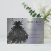 ゴシック様式の妖精の黒衣 | バンピーグラムゴシックシェン 出欠カード (スタンド正面)