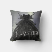 ゴシック様式の妖精の黒衣 | バンピーゴシックグラムシェン クッション (正面)