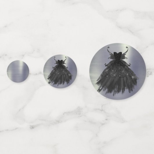 ゴシック様式の妖精の黒衣 | バンピーゴシックグラムシェン コンフェッティ (正面)