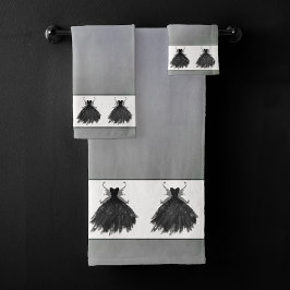 ゴシック様式の妖精の黒衣 | バンピーゴシックグラムシェン バスタオルセット