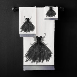 ゴシック様式の妖精の黒衣 | バンピーゴシックグラムシェン バスタオルセット