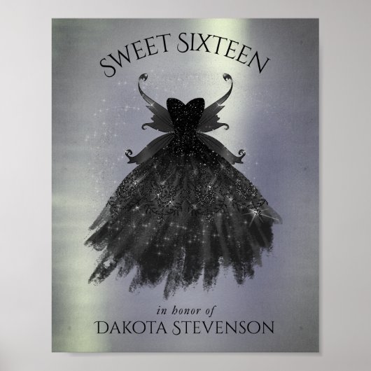 ゴシック様式の妖精の黒衣 | バンピーゴシックグラムシェン ポスター (正面)