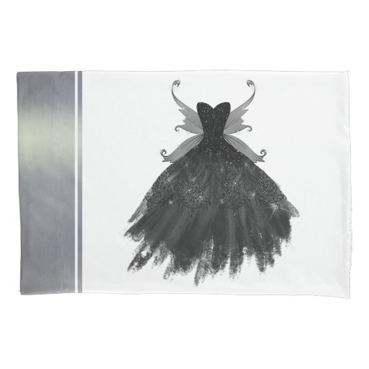 ゴシック様式の妖精の黒衣 | バンピーゴシックグラムシェン 枕カバー (正面)