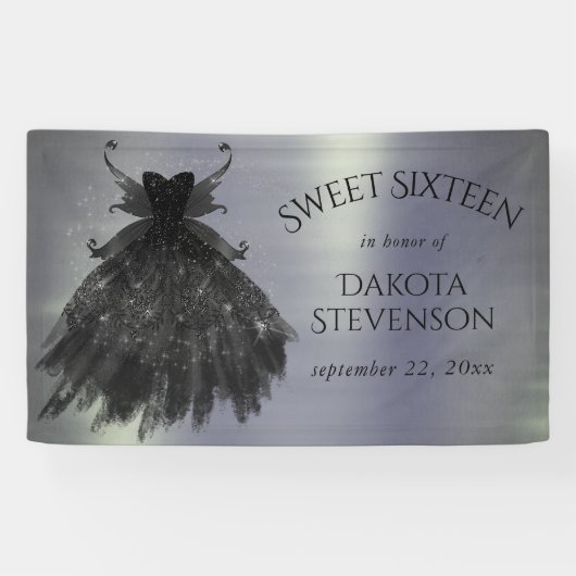 ゴシック様式の妖精の黒衣 | バンピーゴシックグラムシェン 横断幕 (横)