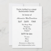 ゴシック様式の妖精パーソナライズされたバチェロレッテ 招待状 (裏面)