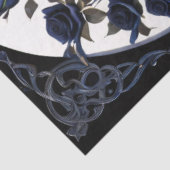 ゴシック様式の孔雀の切り離 薄葉紙 (詳細)