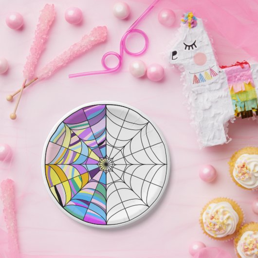 ゴシック様式の小さな女の子で黒いドレス誕生日 ペーパープレート (パーティー)