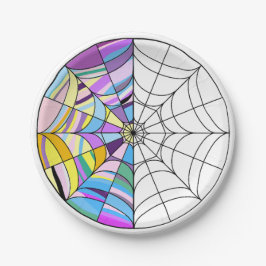 ゴシック様式の小さな女の子で黒いドレス誕生日 ペーパープレート