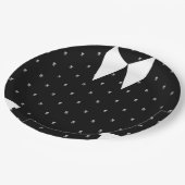 ゴシック様式の小さな女の子で黒いドレス誕生日 ペーパープレート (アングル)