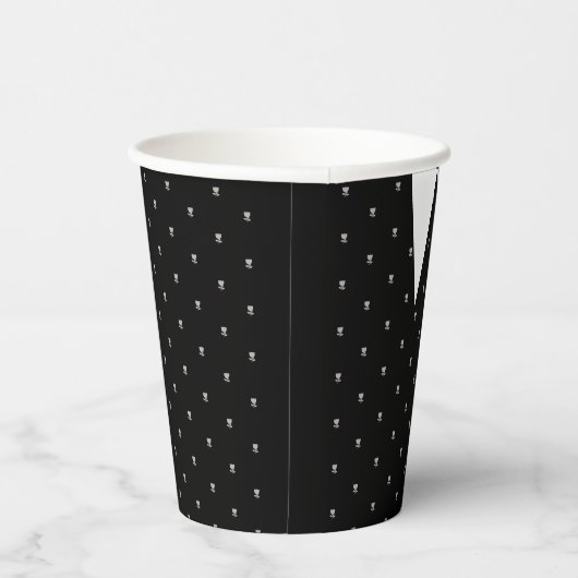 ゴシック様式の小さな女の子で黒いドレス誕生日 紙コップ (右)