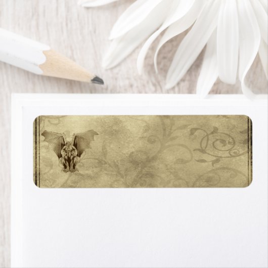 ゴシック様式の小型の薬草ラベル ラベル (インサイチュ)