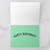 ゴシック様式の少女と猫の誕生日カード カード (内部)