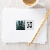 ゴシック様式の少女差出人住所ラベル ラベル (インサイチュ)