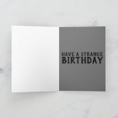 ゴシック様式の少女誕生日カード カード (内部)