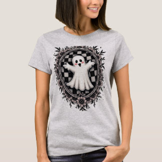 ゴシック様式の幽霊枠の中の陽気な庭 Tシャツ