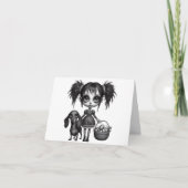 ゴシック様式の復活祭の女の子とダシュントのカード カード (正面)