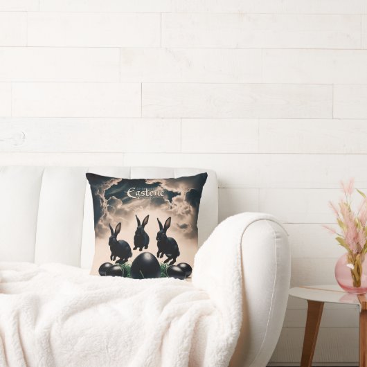 ゴシック様式の復活祭 – ダーク・ブンニー&ミステリアス・エッグ クッション (ソファ)